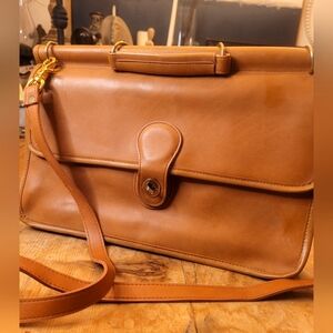 Real Leather Unisex Messenger Camel Color Bag